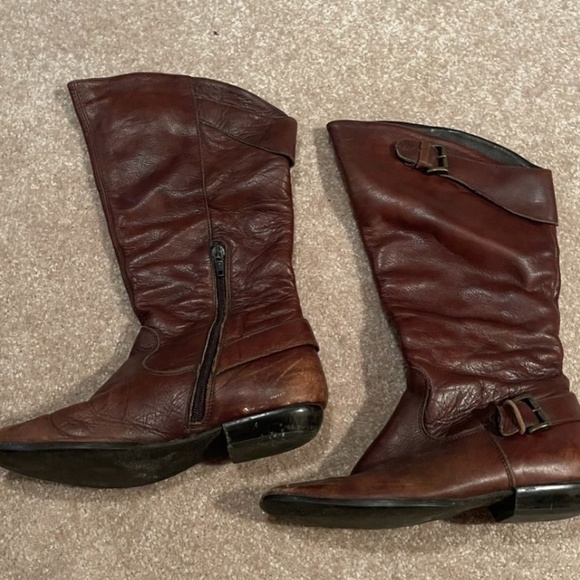 Tall Brown Boots - Picture 2 of 3